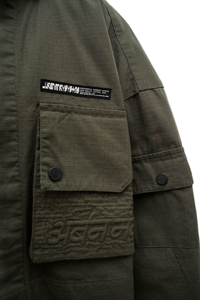 Ripstop Shacket // Olive Green - Urban Monkey® - UM23A_SH_002B_XS