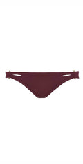 Robin Piccone Luca Cut Out Bikini Bottom In Rubine 181762-RBN: