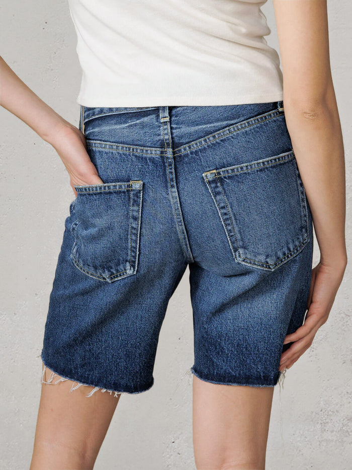 EDWIN high quality jean shorts for women with a distressed hem and a comfortable fit