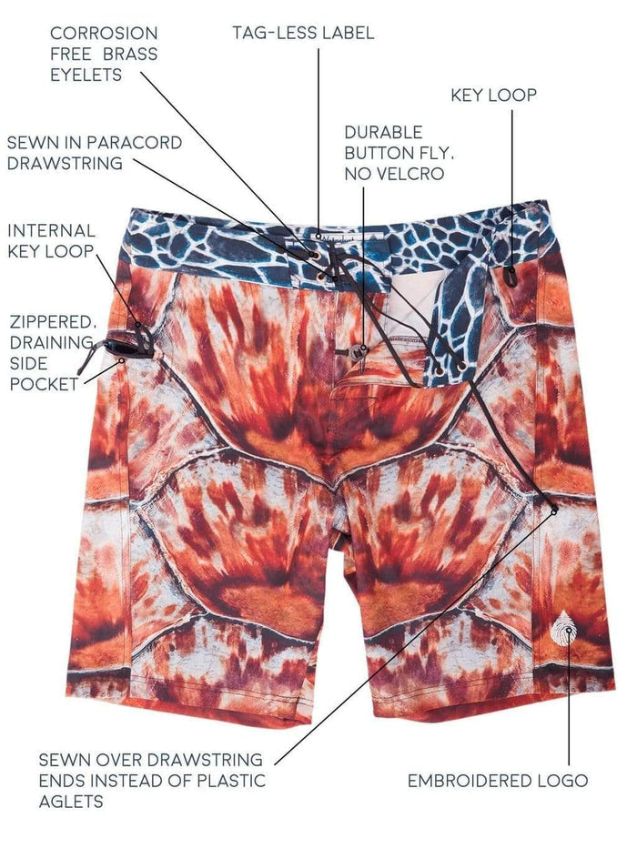 Sea Turtle Survival Boardshorts | UPF 50+ | Waterlust