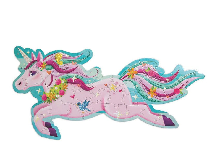 Shimmery Unicorn Floor Puzzle
