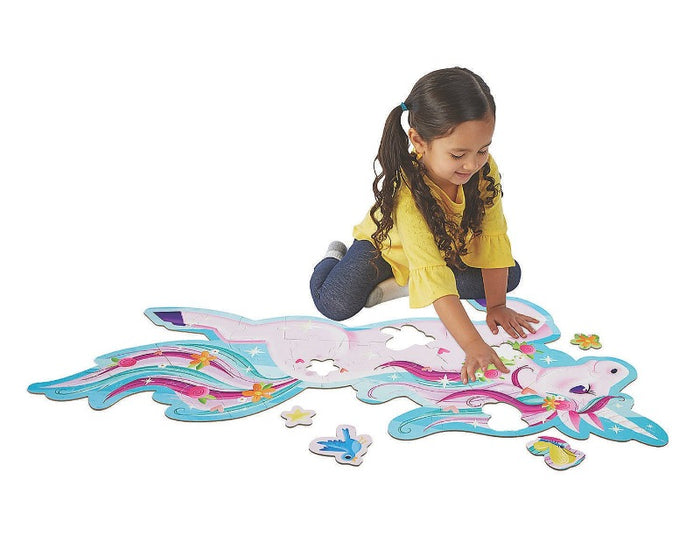 Shimmery Unicorn Floor Puzzle
