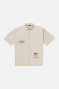 Short Sleeve Off White Shirt // Lost Angels - Urban Monkey® - 25SHBF7_BE_S