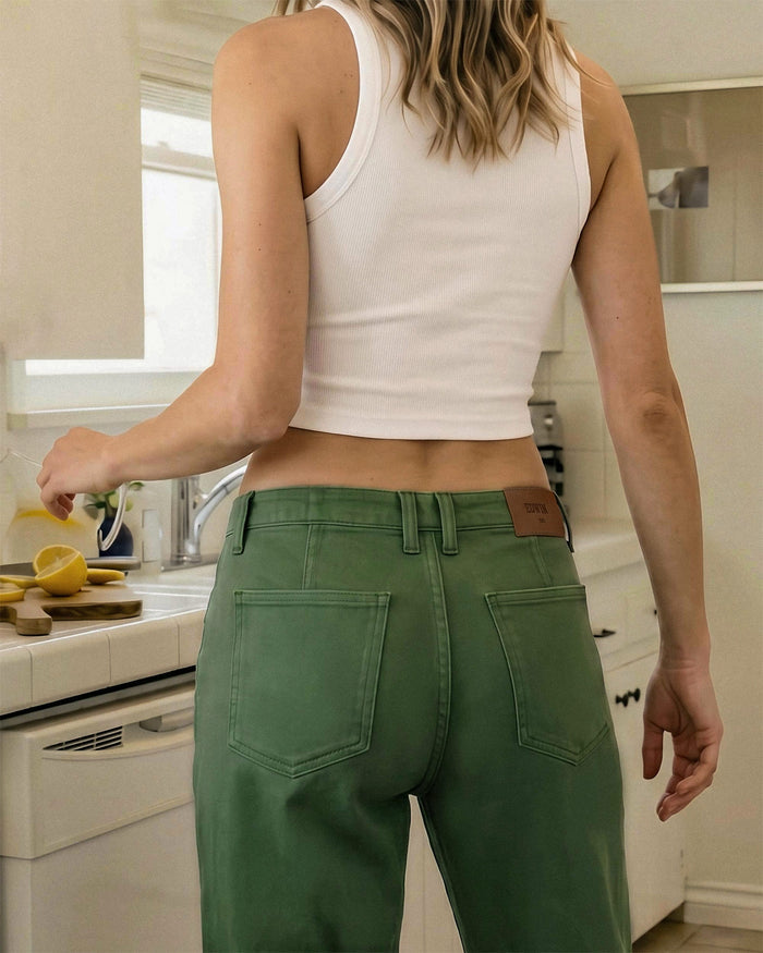 Sloane Wide Leg || Green Vista
