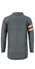 Snapperrock Boy's Arm Band Long Sleeve Rashguard Top in Steel Grey B20056L: