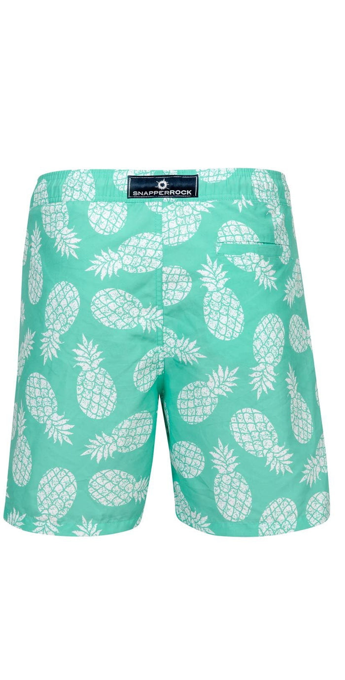 Snapperrock Boy's Mint Pineapple Board Short B90034P:
