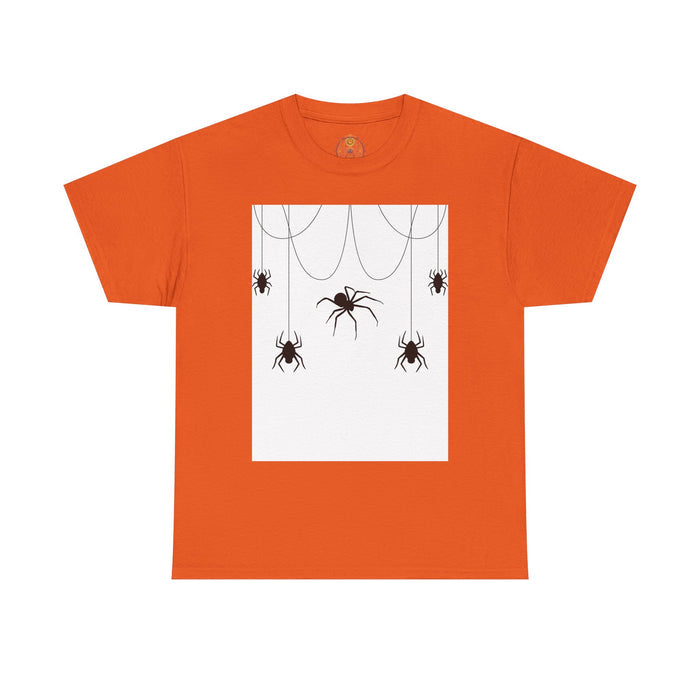 Spider Web Tee — Hanging Spiders Graphic T-Shirt