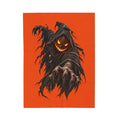 Spooky Pumpkin Reaper Velveteen Plush Blanket