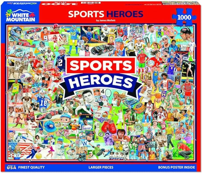 Sports Heroes 1000 Piece Puzzle