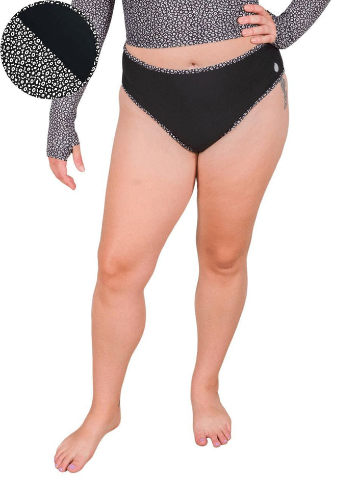 Model: Camilla is the Operations Manager here at Waterlust. She loves using her camera to communicate marine conservation issues. She is 5'8", 195 lbs and is wearing an XL High-Waisted Bikini Bottom.