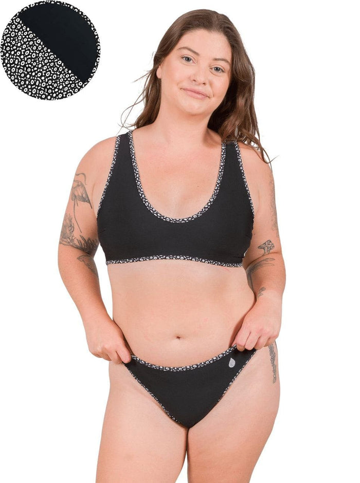 Model: Camilla is the Operations Manager here at Waterlust. She loves using her camera to communicate marine conservation issues. She is 5'8", 195 lbs, 36D and is wearing an XL Scoop Bikini Top and XL Classic Bikini Bottom.