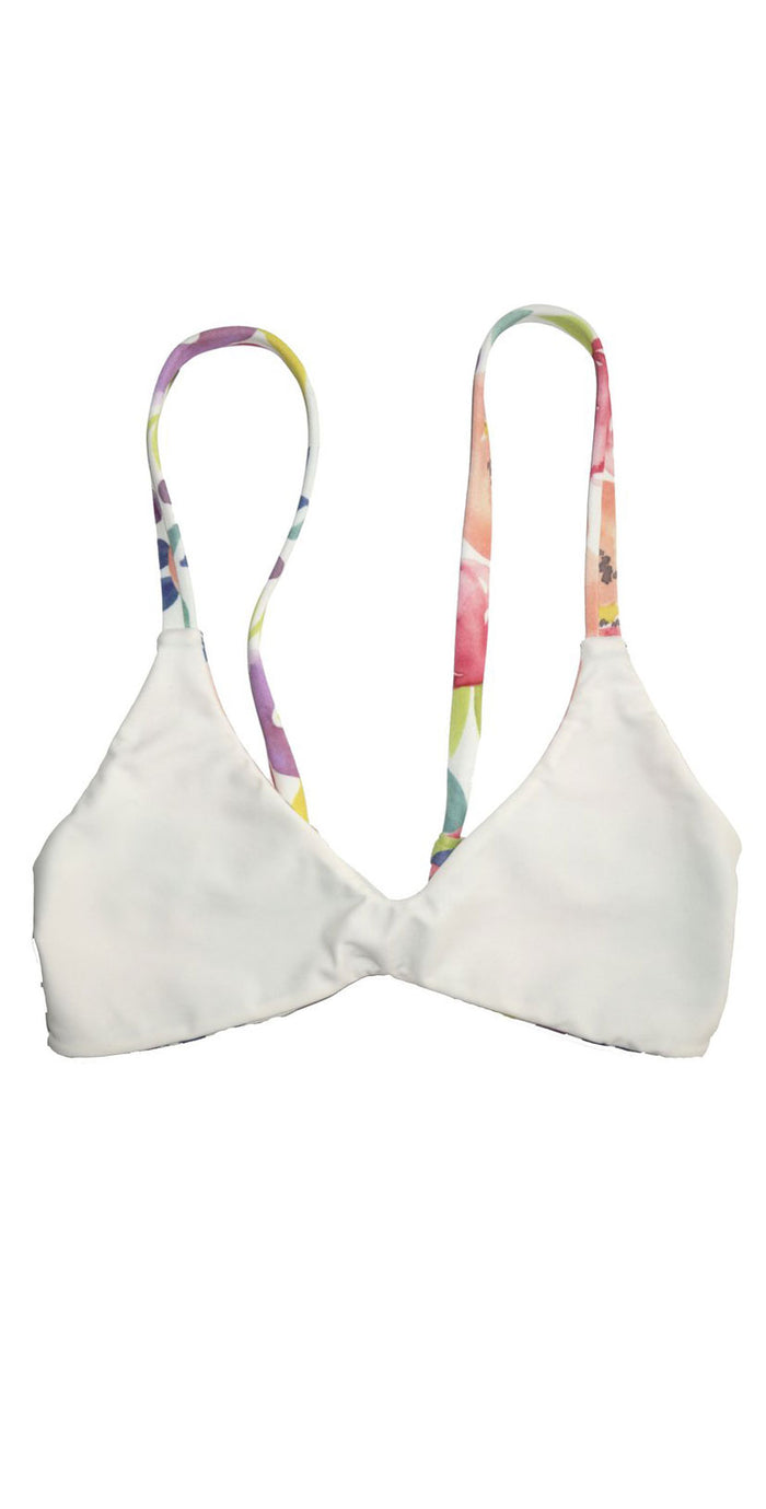 Summer Label Montauk Top in Garden & Cream front
