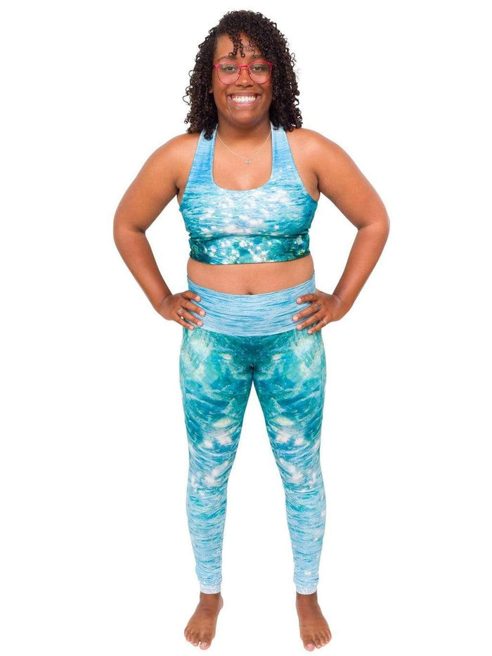 Model: Amani is the CFO of Minorities in Shark Sciences and a shark scientist. She is 5'3", 160 lbs, 36C and is wearing a M legging and L top.