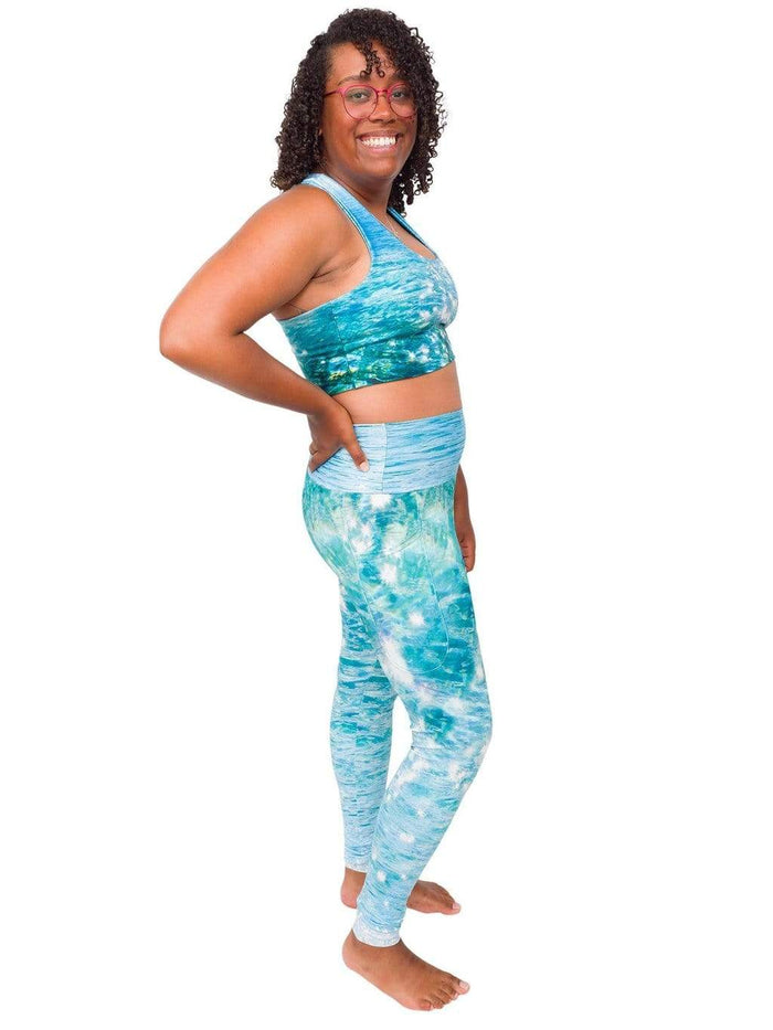 Model: Amani is the CFO of Minorities in Shark Sciences and a shark scientist. She is 5'3", 160 lbs, 36C and is wearing a M legging and L top.