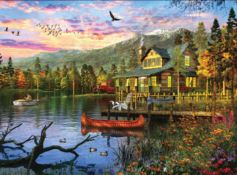Sunset Cabin 500 pc