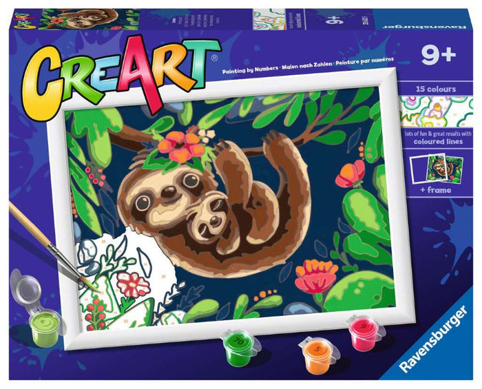 Sweet Sloths Paint by Number