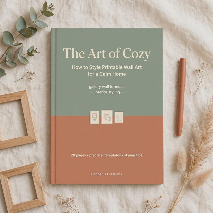 The Art of Cozy: Printable Wall Art Styling Guide (Digital Download)