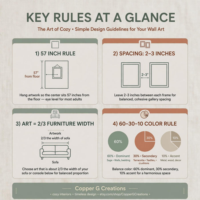 The Art of Cozy: Printable Wall Art Styling Guide (Digital Download)