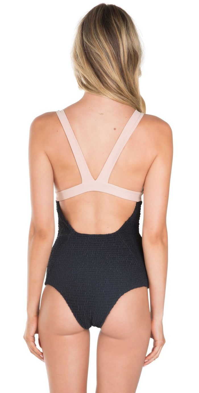 Tori Praver Isabella Crete Colorblock One Piece Swimsuit: