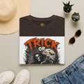Trick or Treat Halloween T‑Shirt — Grim Reaper Pumpkin Graphic