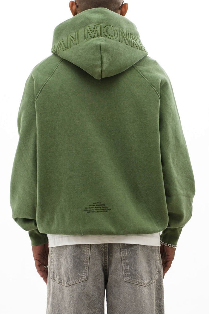 UM Core Hoodie // Army Green - Urban Monkey® - UM23A_HS_W021_XS