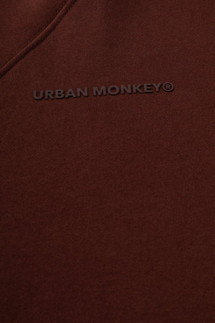 UM Core Hoodie // Deep Mahogany - Urban Monkey® - UM24A_CORE_H04_XS
