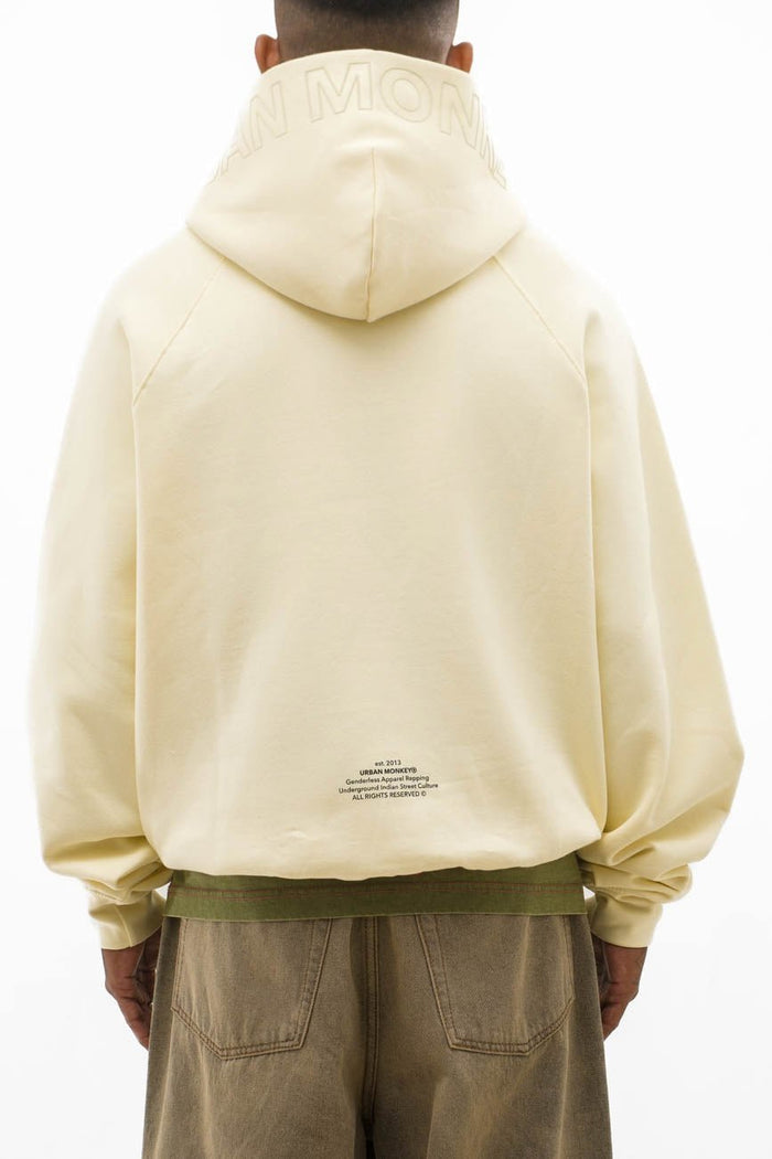UM Core Hoodie // Off - White - Urban Monkey® - UM23_A_HS_W019_XS