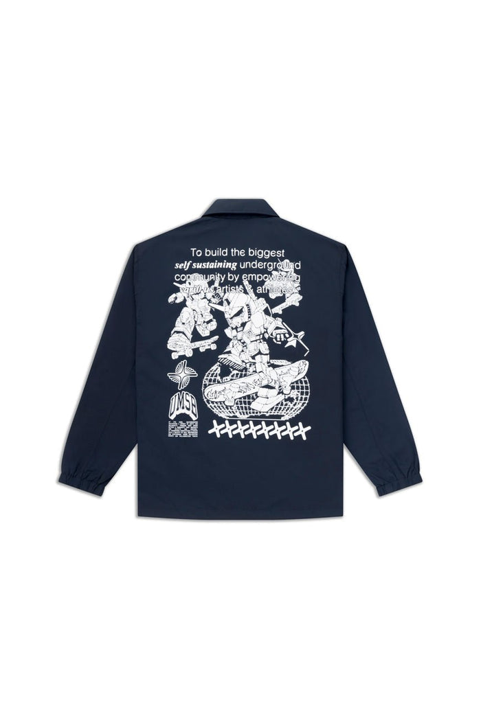 Umsb Coach Jacket // Navy Blue - Urban Monkey® - UM24A_SB_JK6_S