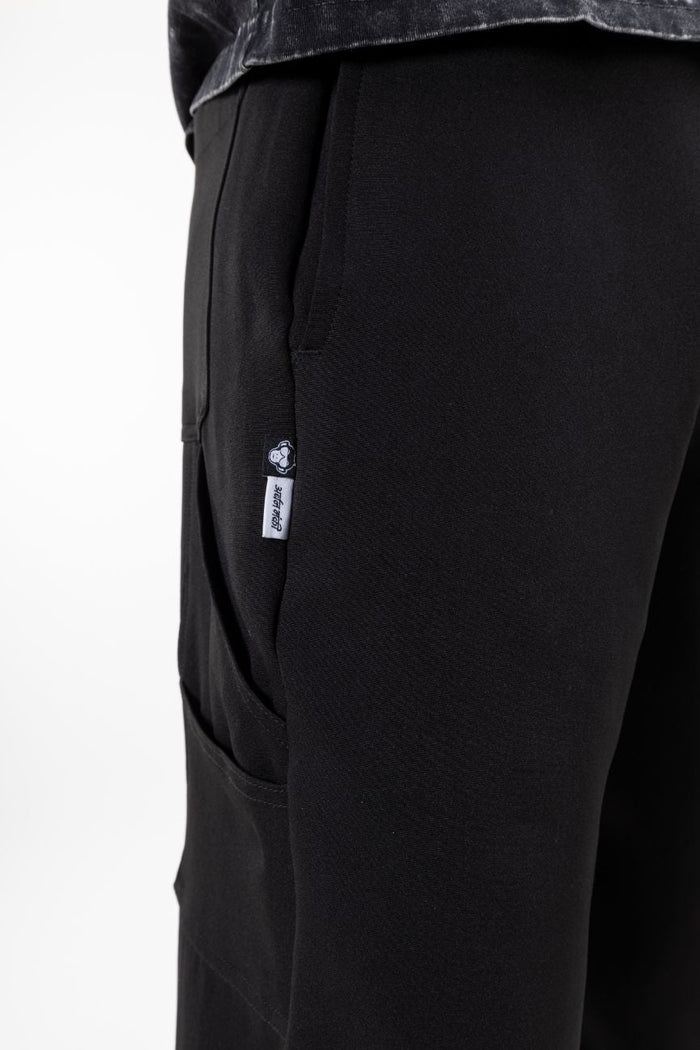 Upgraded Relaxed Straight - Cut Track Pants // Black - Urban Monkey® - UM23_TRK_01A_S/28