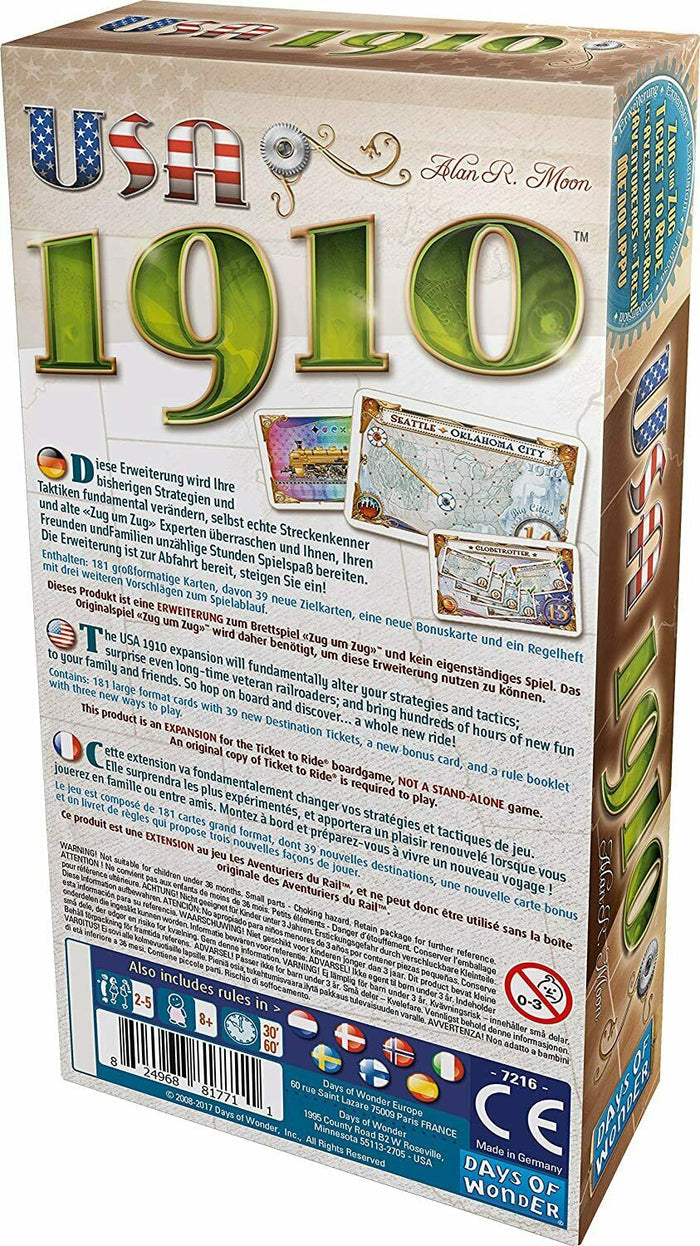 USA 1910 Exp Ticket to Ride
