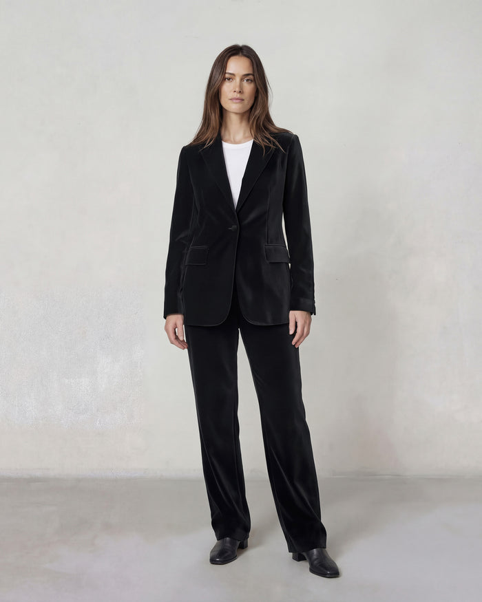 Velvet Trouser || Black