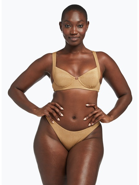 california high leg metallic glow