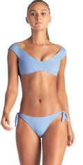 Vitamin A Capri Off-Shoulder Top in Hamptons Stripe 88T HAM: