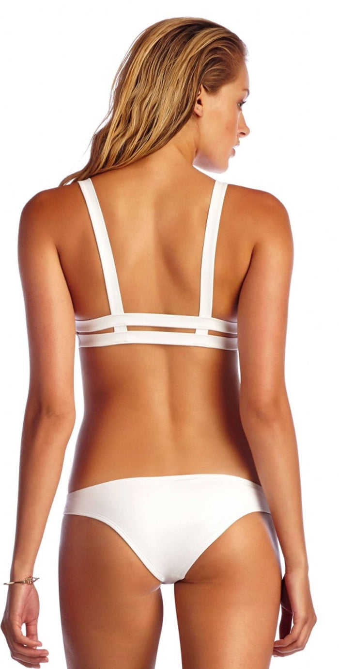 Vitamin A Eco Neutra Bralette Top in White 40T-ECW: