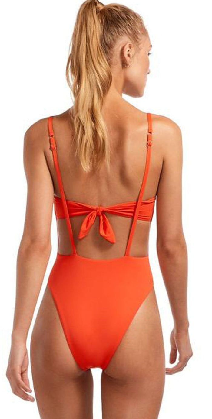 Vitamin A EcoLux Edie One Piece Bodysuit in Papavero 802M PAP: