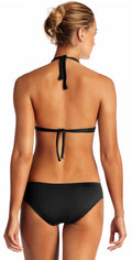 Vitamin A EcoLux Emelia Triple Strap Bottom in Black 717BECB: