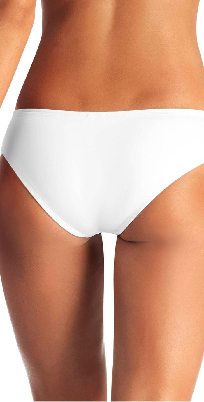 Vitamin A Emelia EcoLux Triple Strap Bottom in White 717B-ECW: