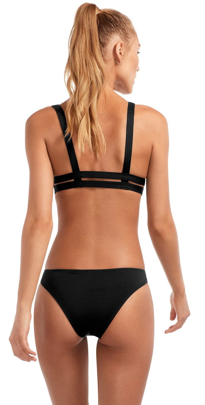 Vitamin A EcoLux Neutra Bralette Top in Black 40T-ECB: