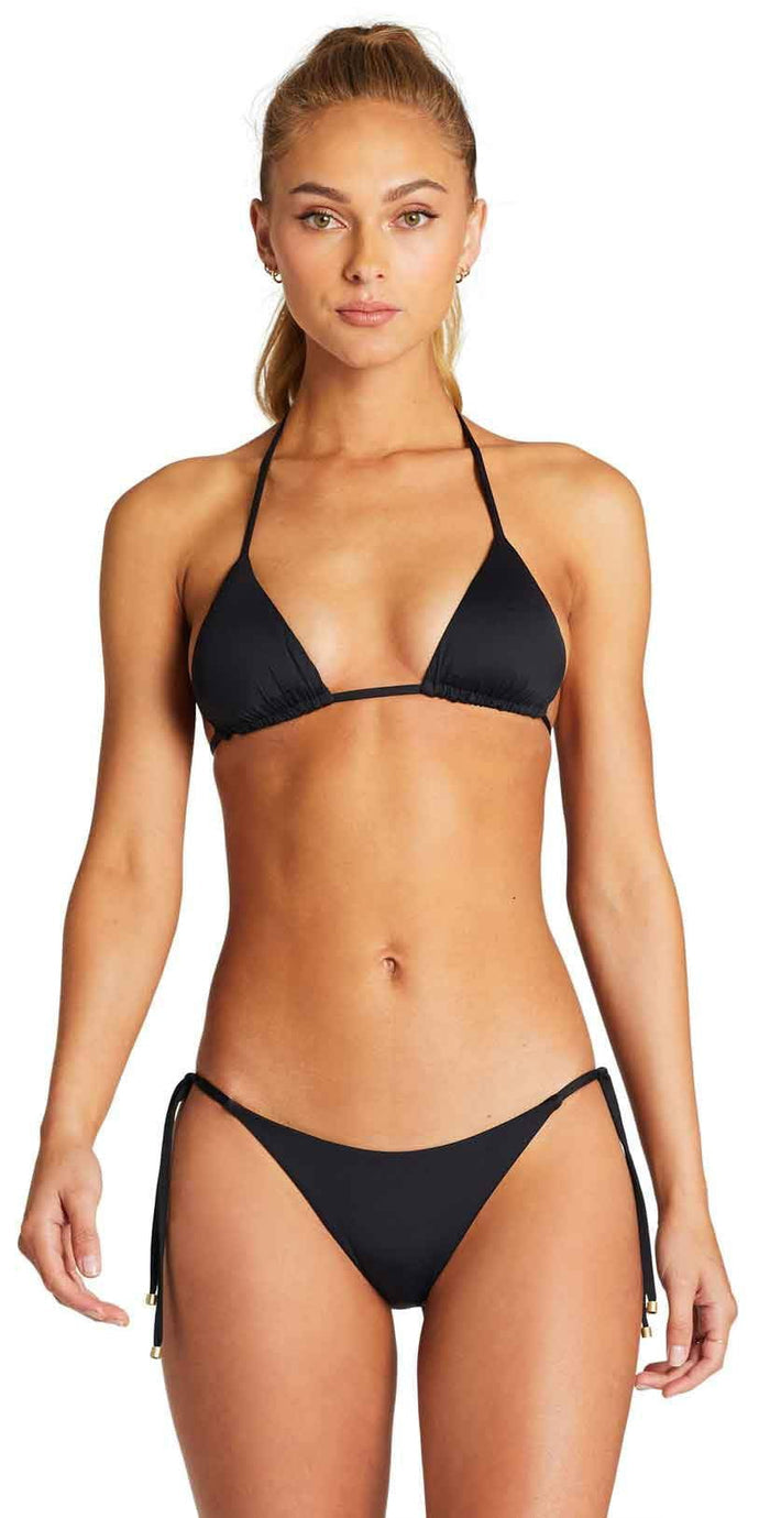 Vitamin A Elle EcoLux Tie Side Bottom in Black 70NB-ECB: