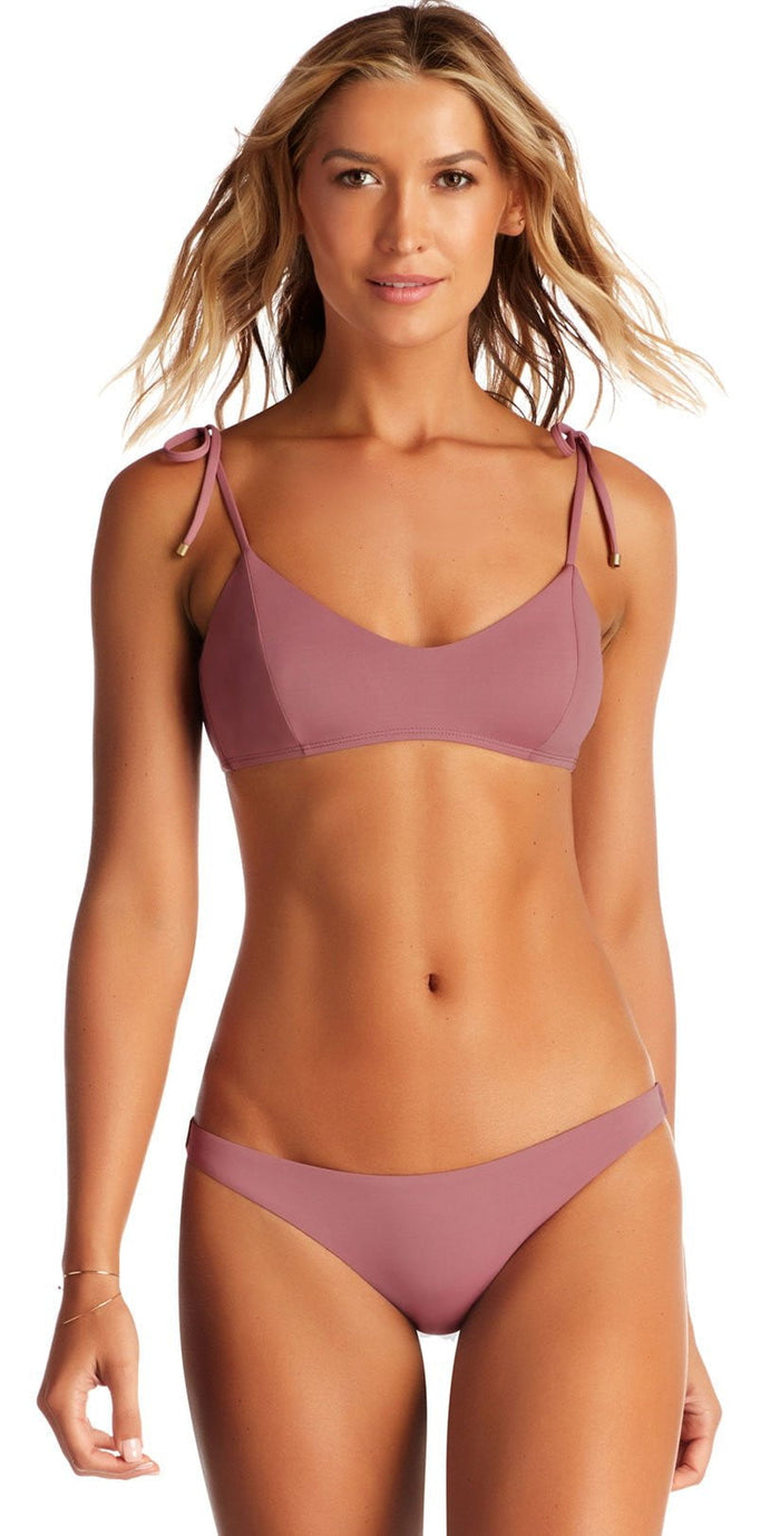 Vitamin A EcoLux Zuma Bralette Top in Dusty Rose 86T DUS: