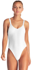 Vitamin A Eco Rib Leah One Piece in White 76M ERW: