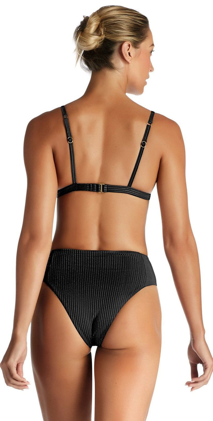Vitamin A EcoRib Moss Top in Black 77NT-ERB: