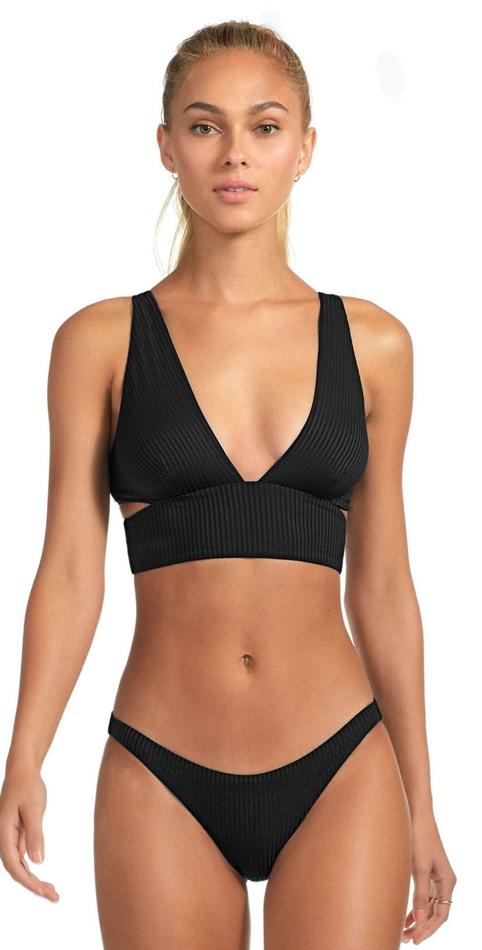 Vitamin A Eco Rib Nicole Top in Black 915T ERB: