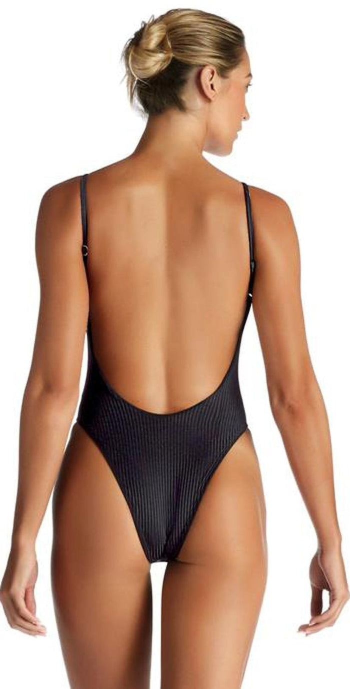 Vitamin A EcoRib Yasmeen One Piece in Black 801M ERB: