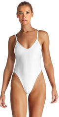 Vitamin A EcoRib Yasmeen One Piece in White 801M ERW: