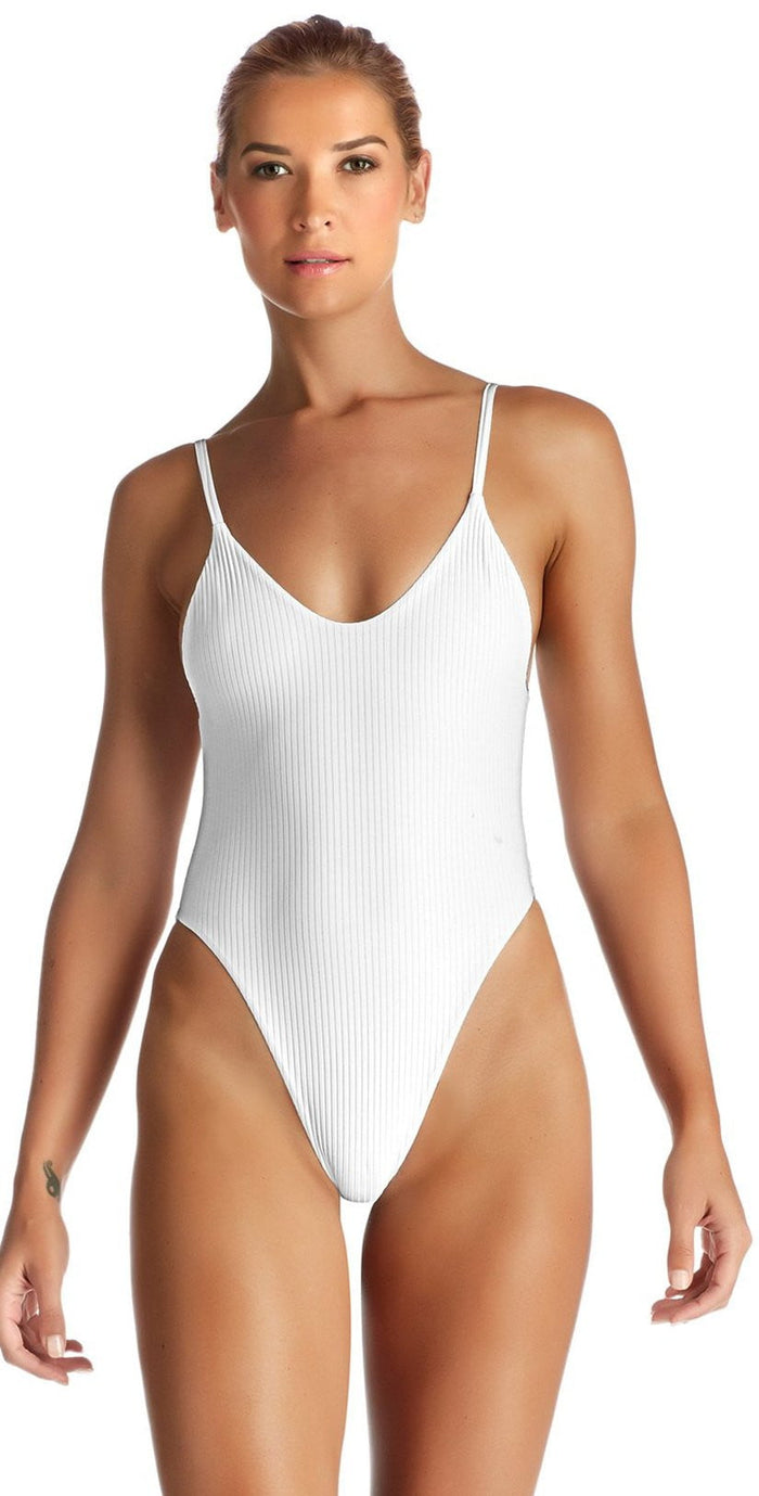 Vitamin A EcoRib Yasmeen One Piece in White 801M ERW: