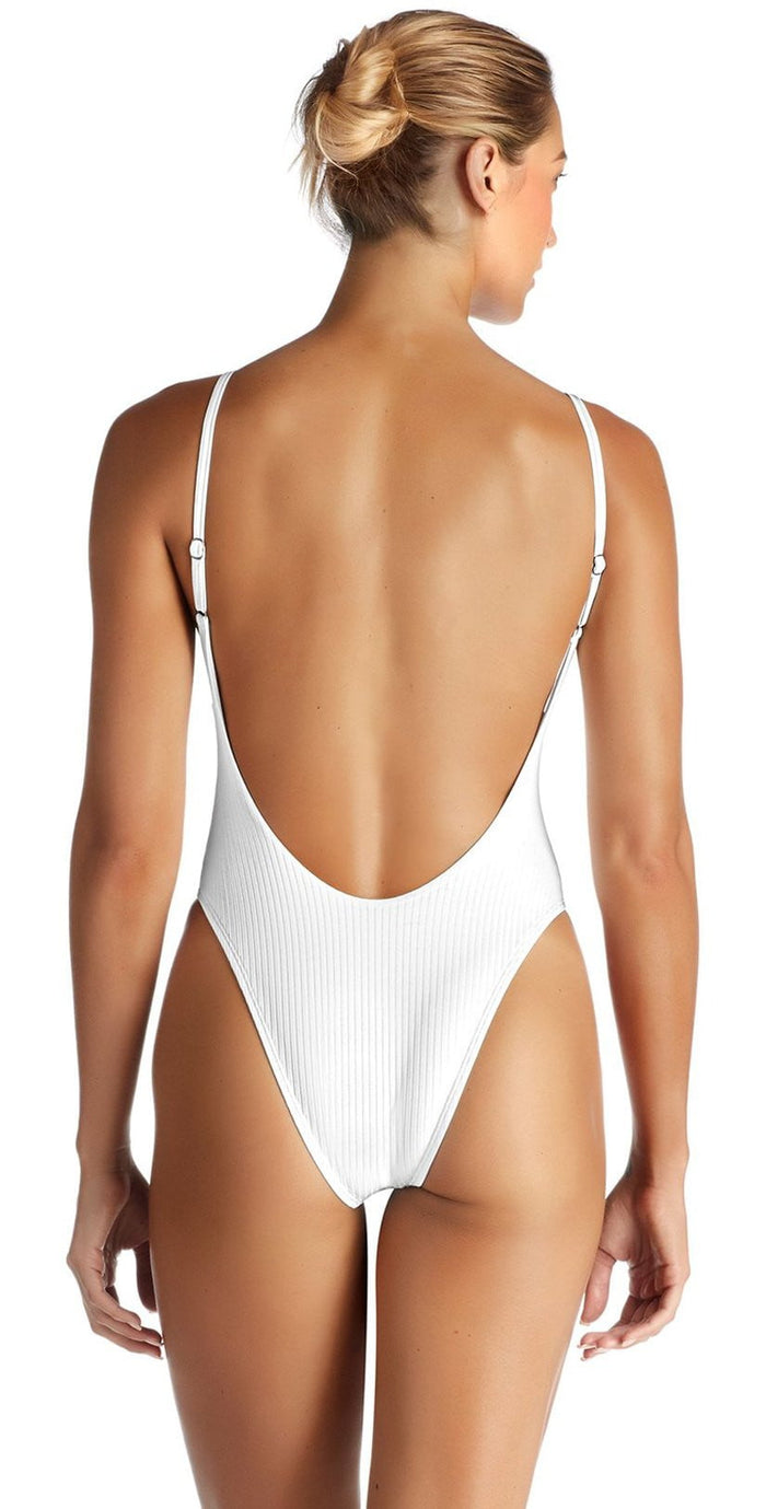 Vitamin A EcoRib Yasmeen One Piece in White 801M ERW: