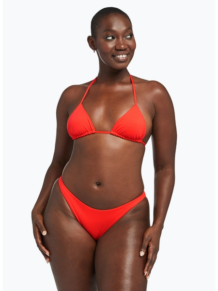 Vitamin A Gia Triangle Top In Poppy Ecolux