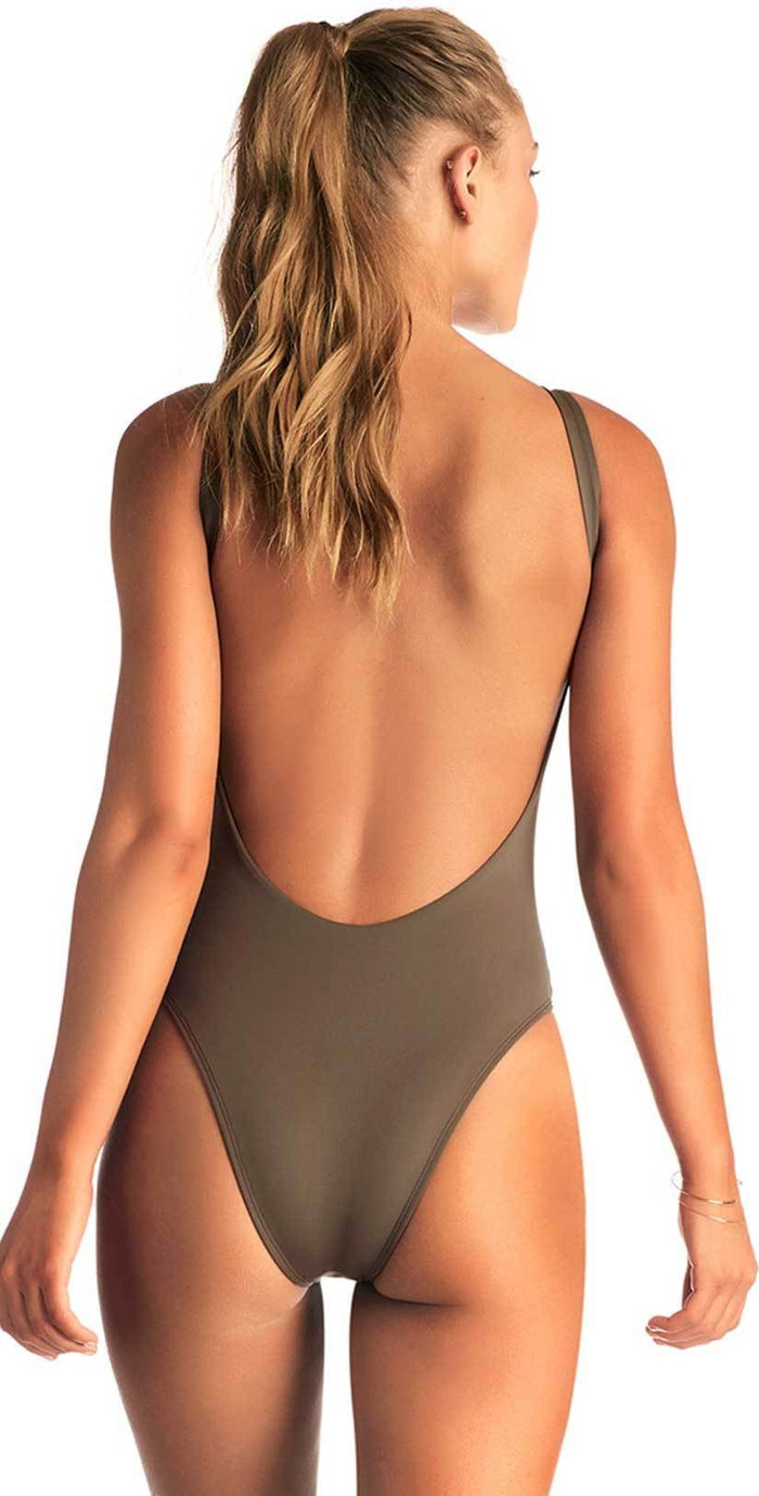 Vitamin A Leah One Piece Bodysuit in Wildwood 76M WIL:
