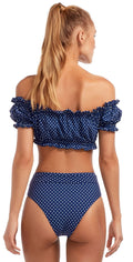 Vitamin A Rumba Dots Lola Bottom in Deep Blue 903B RDB: